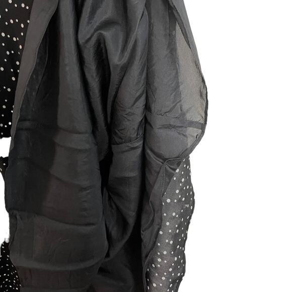 Vivienne Tam Black and White Polka Dot Silk Midi Dress - Picture 9 of 9